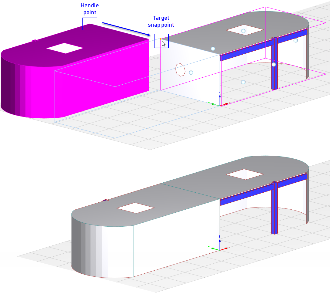 Alignement d’objets par glisser-déposer